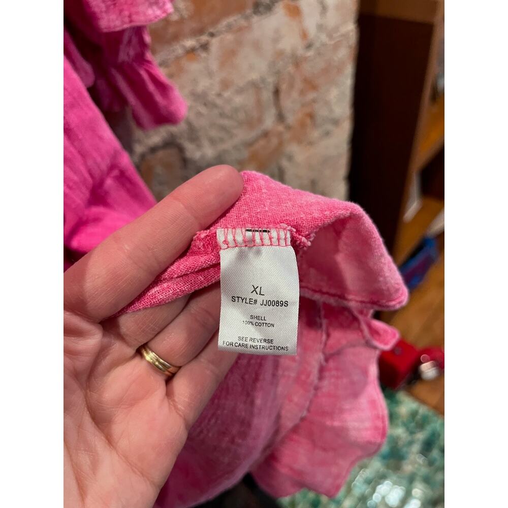 Oli & Hali Ruffle Pink Duster - Picture 3 of 4